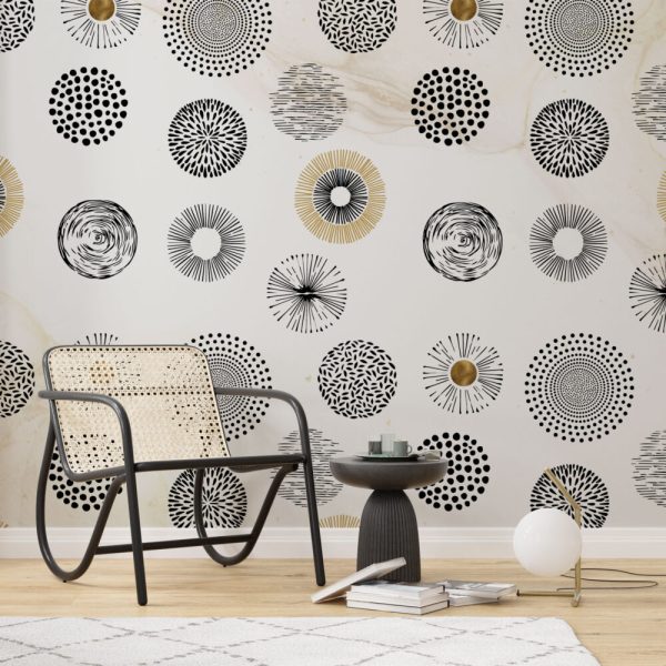 Round Soft Patterned Wall Mural