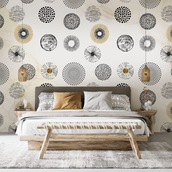 Round Soft Patterned Wall Mural