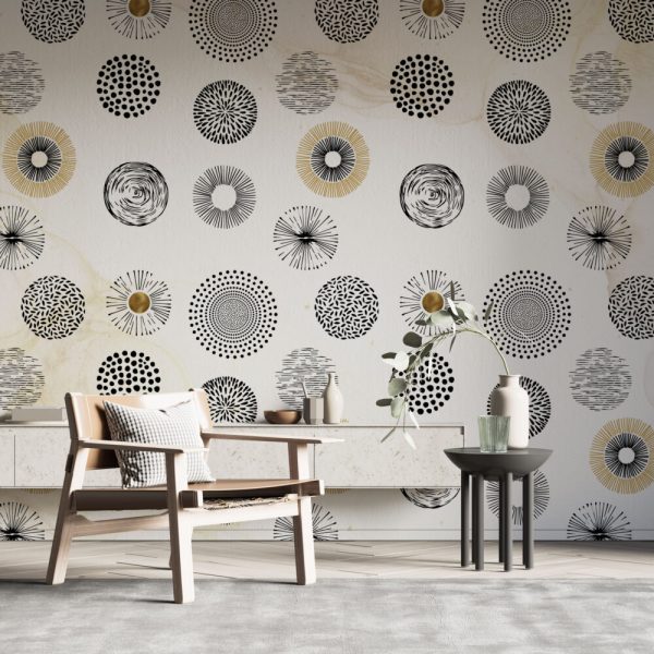 Round Soft Patterned Wall Mural