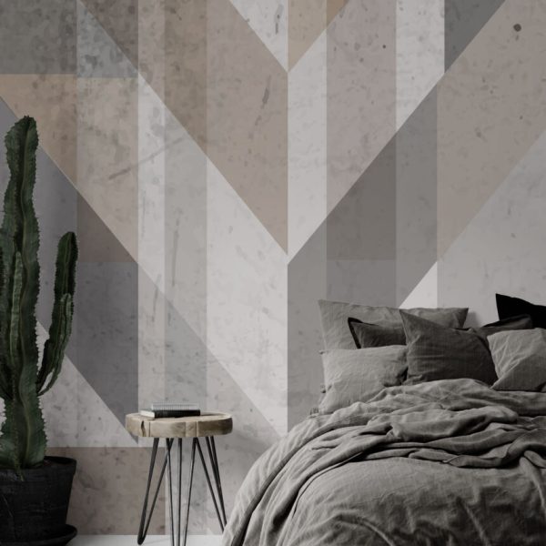 Geometric Vintage Wallpaper Wall Mural