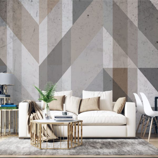 Geometric Vintage Wallpaper Wall Mural