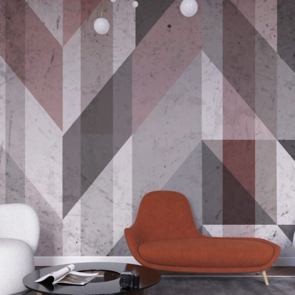 Geometric Vintage Wallpaper Wall Mural