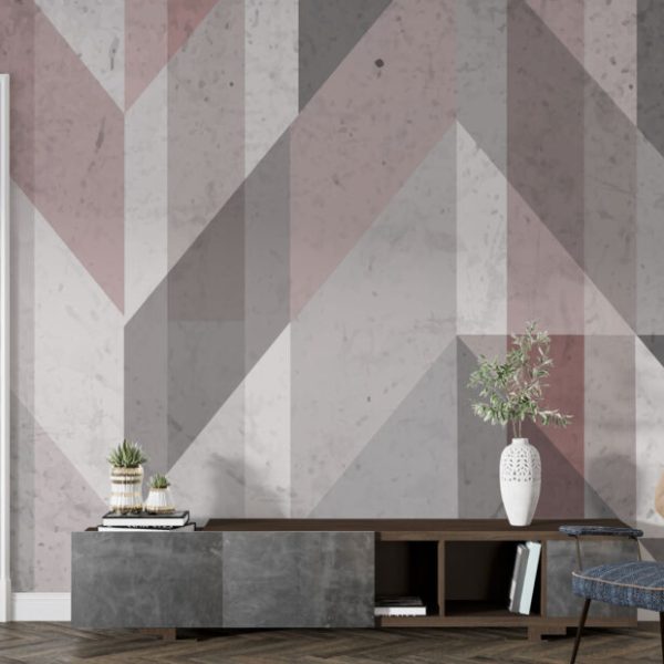 Geometric Vintage Wallpaper Wall Mural