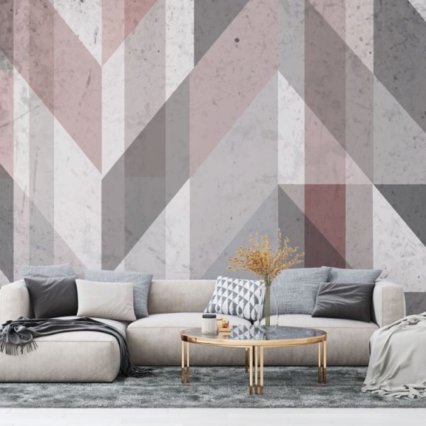 Geometric Vintage Wallpaper Wall Mural