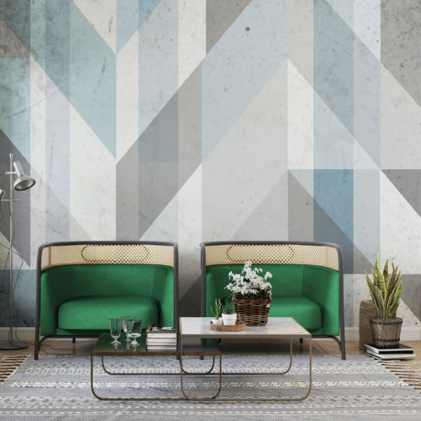 Geometric Vintage Wallpaper Wall Mural