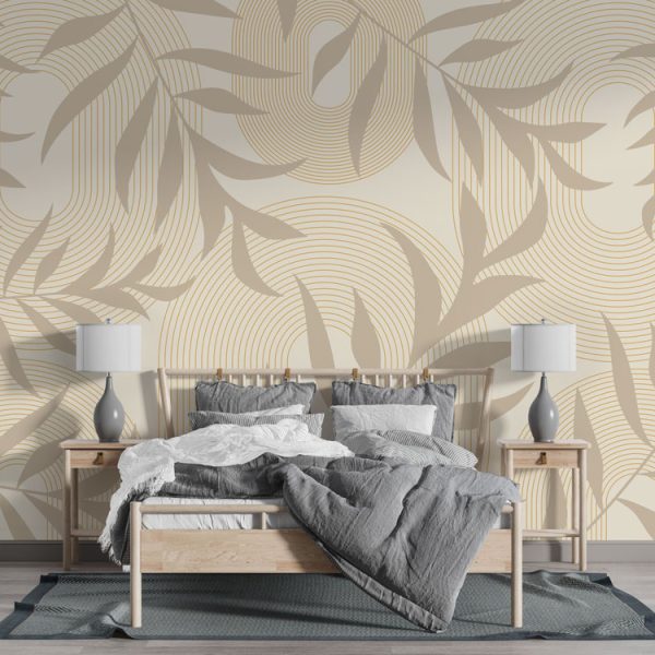 Soft Leaves Wall Mural Wallpaper