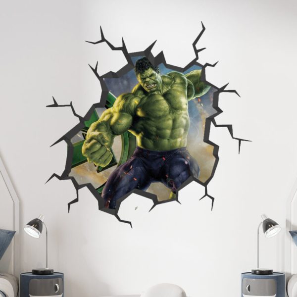 Wall Decal Hulk Breaking The Wall