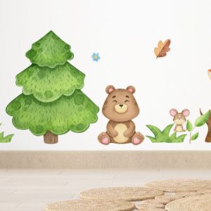 Wall Decal Cute Animals In The Garden Sticker