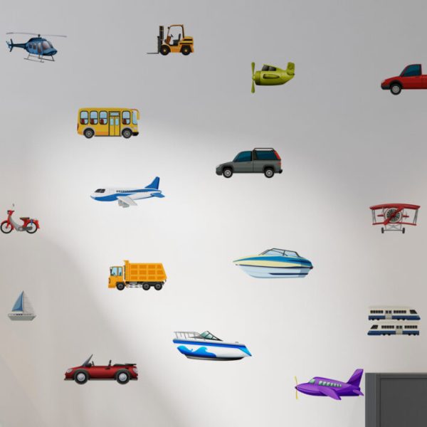 Wall Decal Small Vehicle Stickers For Kids