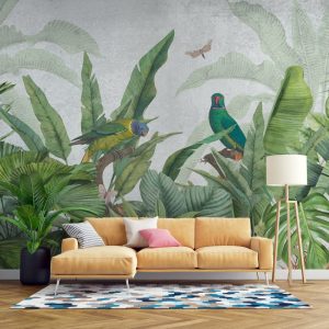 Parrots In Amazon Forest Wallmural