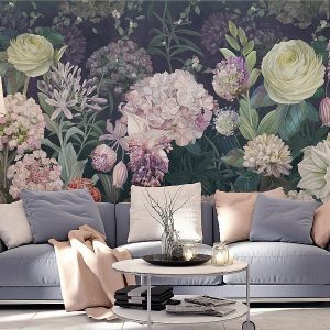Large Rose Pattern 3D Wallpaper