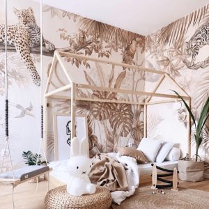 Forest and Animal Themed Wallpaper