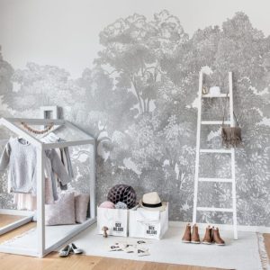 Black and White Tree 3D Wallpaper