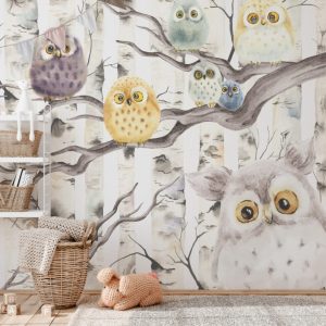 Owl Wallpaper for Kids Room