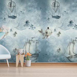 Fish Pattern 3D Wallpaper Underwater