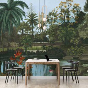 Tropical Forest Lake Wallpaper
