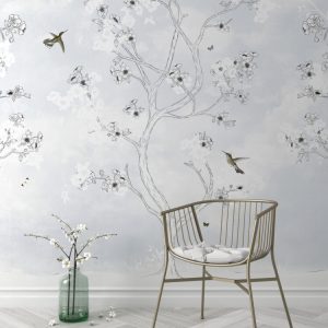 Geometric Bohemian Patterned 3D Wallpaper