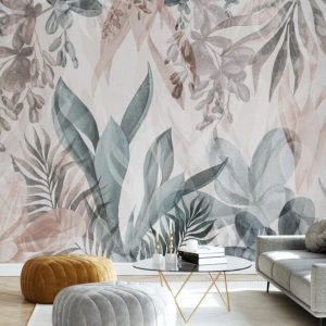 Soft Tropical Leaves Wallpaper