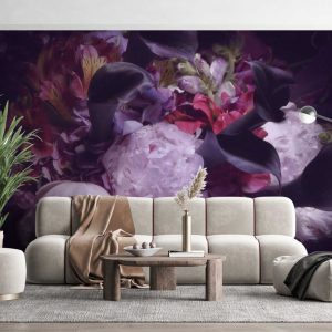 Purple and Lilac Colored Rose Wallpaper