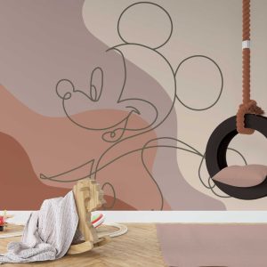 Boho-Style Mickey Mouse Wallpaper