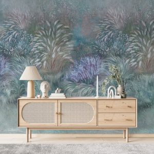 Colourful Grasses and Reeds Wallpaper