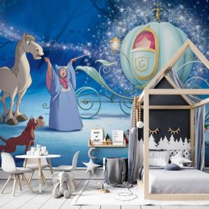 Cinderella and the Fairy Godmother Wallpaper