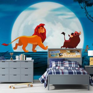 The Lion King and His Friend Pumbaa Wallpaper