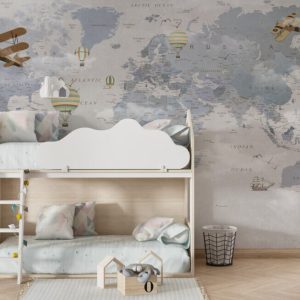 Detailed Children's Map 3D Wallpaper