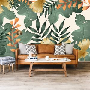 Leaves in Vivid Colors Wallpaper