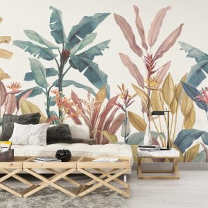 Colorful Tropical Tree 3D Wallpaper
