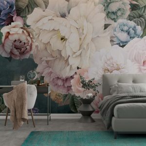 Large Roses and Gerbera Flowers Wallpaper