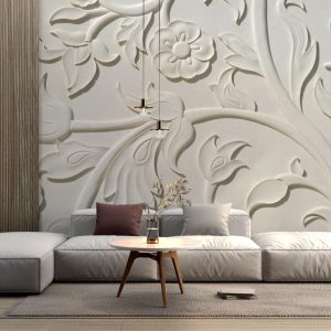 Embossed Marble 3D Wallpaper