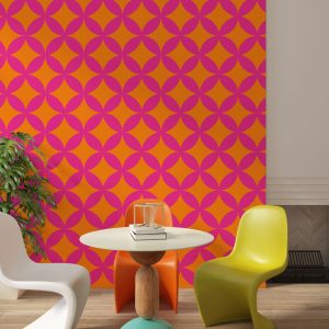 Customizable Pattern Wallpaper in Vibrant Colors