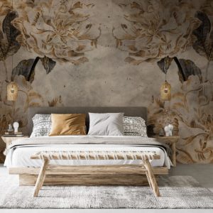 Soft Roses Antique Wallpaper