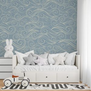 Linear Wave Pattern Wallpaper