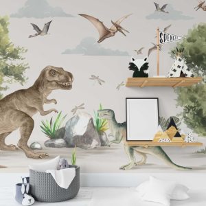 Large Dinosaurs Wallpaper for Kids
