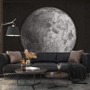 3D Full Moon Wallpaper