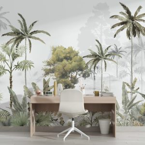 Foggy Tropical Forest Wallpaper Wallpaper