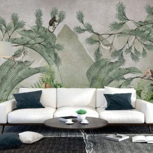 Chimpanzees in the Tropical Forest Wallpaper