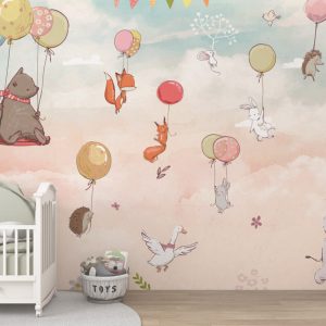 Flying Balloon Animals 3D Wallpaper