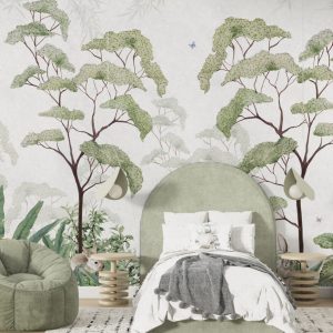 Rabbits in Tropical Forest Wallpaper
