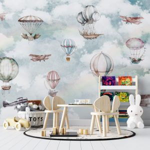 Balloons Flying in the Sky Wallpaper