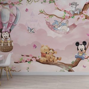 Minnie Mouse and Winnie the Pooh Wallpaper