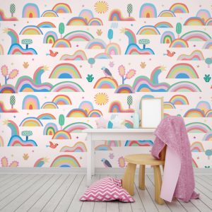 Colourful Little Rainbows Wallpaper
