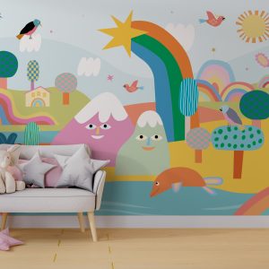 Colourful Playground Fantasy World Wallpaper
