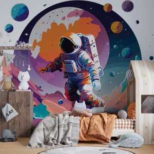Astronaut on the Moon Wallpaper