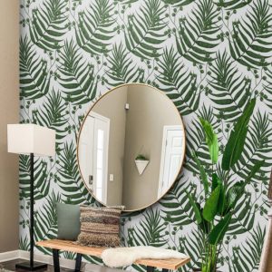 Small Tropical Leaves Wallpaper