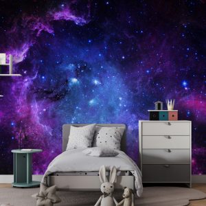 Colorful Panels Hanging from Above Kids Wallpaper