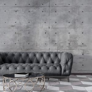 Linear Blue Color Leaves Pattern Wallpaper