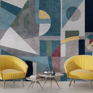 Fish and Lakeside Collage Wallpaper